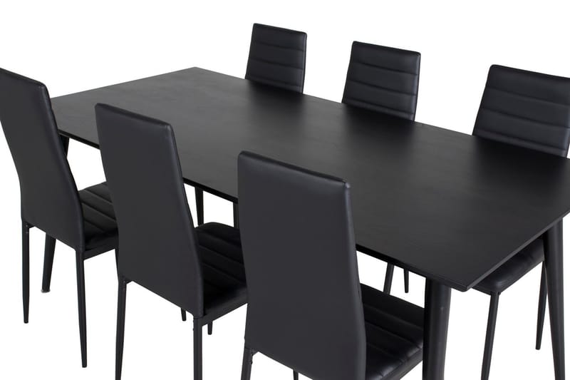 Dipp Matbord 180 cm med 6 Slim Matstol - Möbler - Matplats - Matgrupp & matbord med stolar