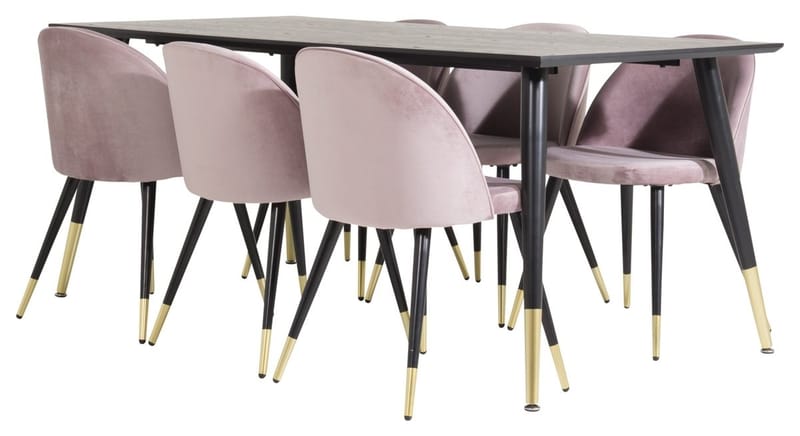 Dipp Matbord 180 cm med 6 Valeri Matstol - Möbler - Matplats - Matgrupp & matbord med stolar
