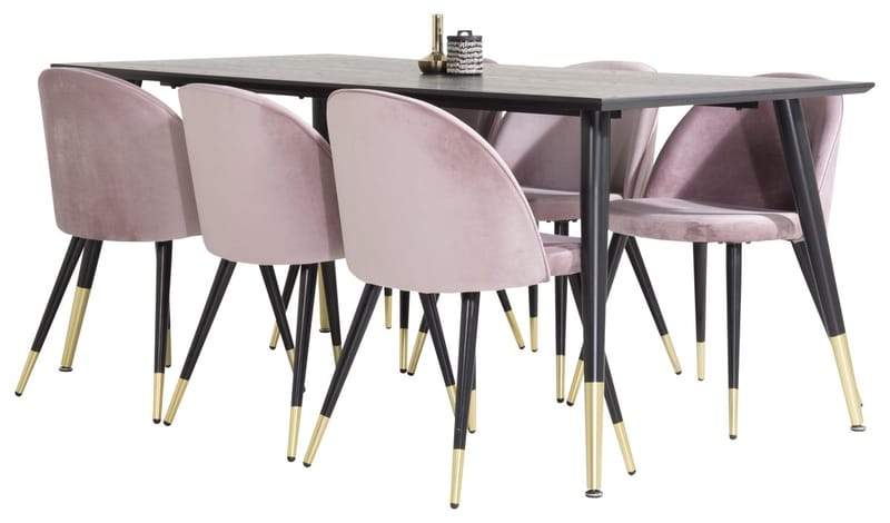 Dipp Matbord 180 cm med 6 Valeri Matstol - Möbler - Matplats - Matgrupp & matbord med stolar