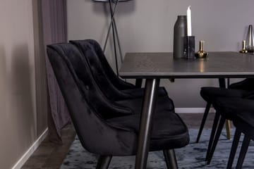 Dipp Matbord 180 cm med 6 Velvet Deluxe Sammetstol - Möbler - Matplats - Matgrupp & matbord med stolar