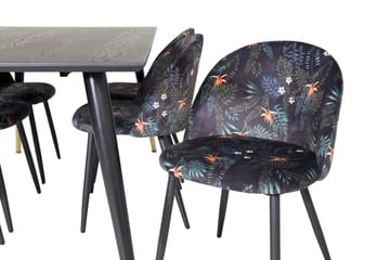 Dipp Matbord 180 cm med 6 Velvet Matstol - Möbler - Matplats - Matgrupp & matbord med stolar