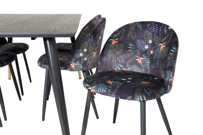 Dipp Matbord 180 cm med 6 Velvet Matstol - Möbler - Matplats - Matgrupp & matbord med stolar