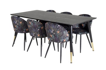 Dipp Matbord 180 cm med 6 Velvet Matstol - Möbler - Matplats - Matgrupp & matbord med stolar