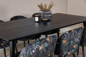 Dipp Matbord 180 cm med 6 Velvet Matstol - Möbler - Matplats - Matgrupp & matbord med stolar