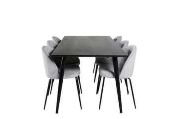 Dipp Matbord 180 cm med 6 Wrinkles Matstol - Möbler - Matplats - Matgrupp & matbord med stolar