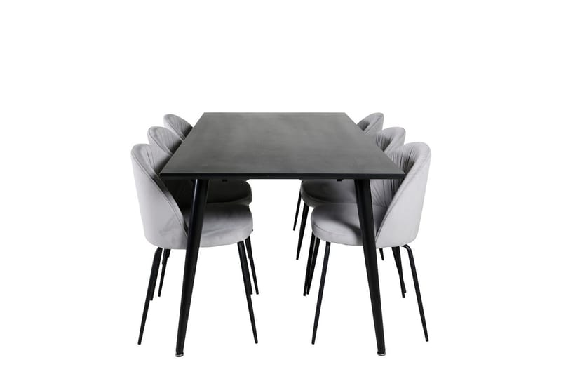 Dipp Matbord 180 cm med 6 Wrinkles Matstol - Möbler - Matplats - Matgrupp & matbord med stolar