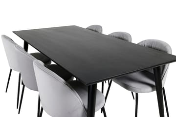 Dipp Matbord 180 cm med 6 Wrinkles Matstol - Möbler - Matplats - Matgrupp & matbord med stolar