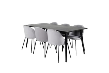 Dipp Matbord 180 cm med 6 Wrinkles Matstol - Möbler - Matplats - Matgrupp & matbord med stolar