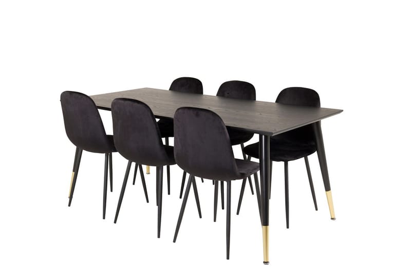 Dipp Matbord 180 cm med 6 Polar Köksstol - Möbler - Matplats - Matgrupp & matbord med stolar
