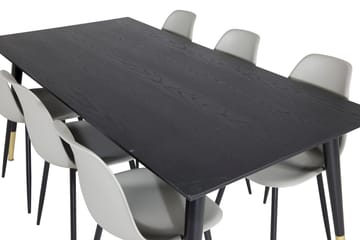 Dipp Matbord 180 cm med 6 Polar Matstol - Möbler - Matplats - Matgrupp & matbord med stolar