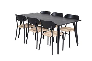 Dipp Matbord 180 cm med 6 Polly Matstol - Möbler - Matplats - Matgrupp & matbord med stolar