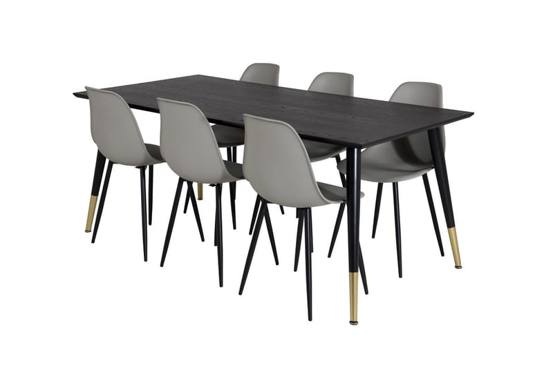 Dipp Matbord 180 cm med 6 Polar Matstol - Möbler - Matplats - Matgrupp & matbord med stolar