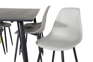 Dipp Matbord 180 cm med 6 Polar Matstol - Möbler - Matplats - Matgrupp & matbord med stolar