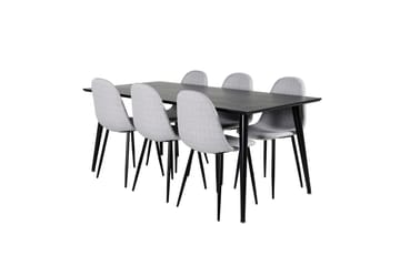 Dipp Matbord 180 cm med 6 Polar Matstol - Möbler - Matplats - Matgrupp & matbord med stolar