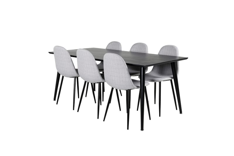 Dipp Matbord 180 cm med 6 Polar Matstol - Möbler - Matplats - Matgrupp & matbord med stolar