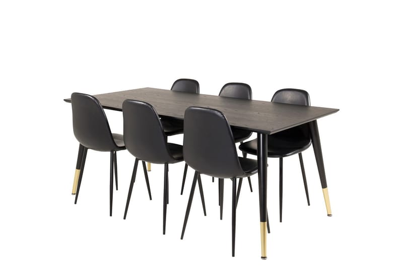 Dipp Matbord 180 cm med 6 Polar Köksstol - Möbler - Matplats - Matgrupp & matbord med stolar