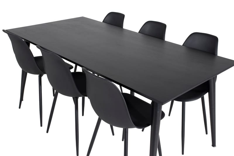 Dipp Matbord 180 cm med 6 Polar Matstol - Möbler - Matplats - Matgrupp & matbord med stolar