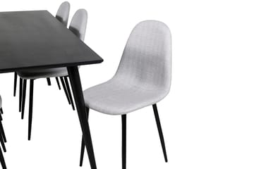 Dipp Matbord 180 cm med 6 Polar Matstol - Möbler - Matplats - Matgrupp & matbord med stolar