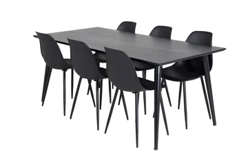 Dipp Matbord 180 cm med 6 Polar Matstol - Möbler - Matplats - Matgrupp & matbord med stolar
