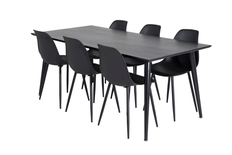 Dipp Matbord 180 cm med 6 Polar Matstol - Möbler - Matplats - Matgrupp & matbord med stolar