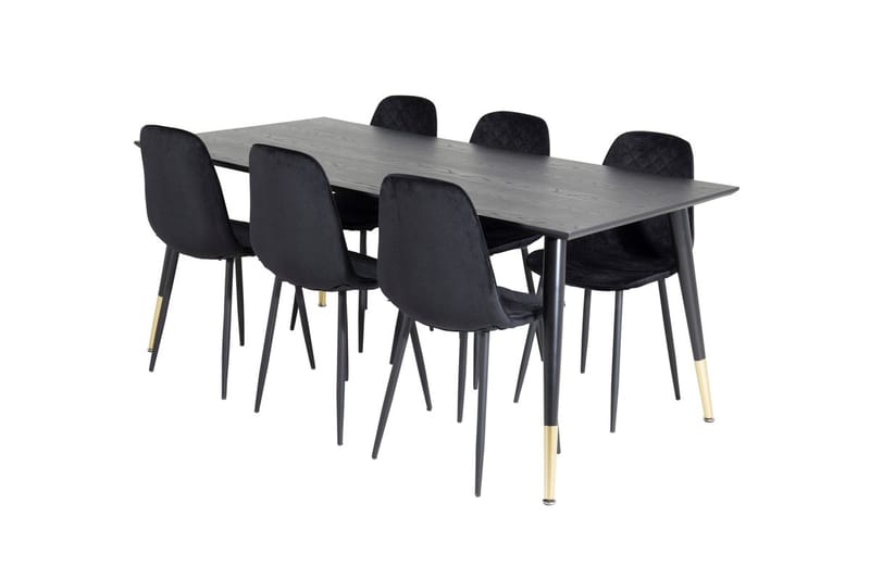 Dipp Matbord 180 cm med 6 Polar Matstol - Möbler - Matplats - Matgrupp & matbord med stolar