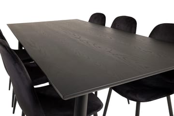 Dipp Matbord 180 cm med 6 Polar Köksstol - Möbler - Matplats - Matgrupp & matbord med stolar