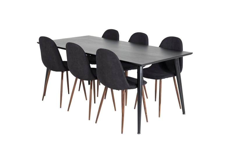Dipp Matbord 180 cm med 6 Polar Matstol - Möbler - Matplats - Matgrupp & matbord med stolar