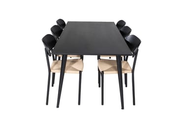 Dipp Matbord 180 cm med 6 Polly Matstol - Möbler - Matplats - Matgrupp & matbord med stolar