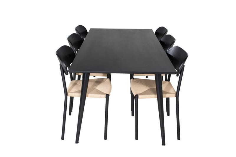 Dipp Matbord 180 cm med 6 Polly Matstol - Möbler - Matplats - Matgrupp & matbord med stolar