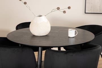 Dipp Matbord med 4 Berit Karmstol med Armstöd - Möbler - Matplats - Matgrupp & matbord med stolar