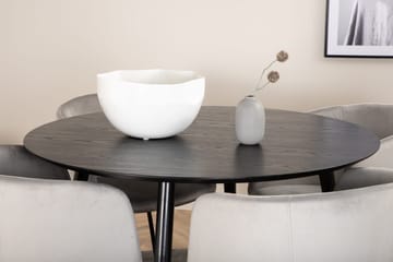Dipp Matbord med 4 Berit Karmstol med Armstöd - Möbler - Matplats - Matgrupp & matbord med stolar