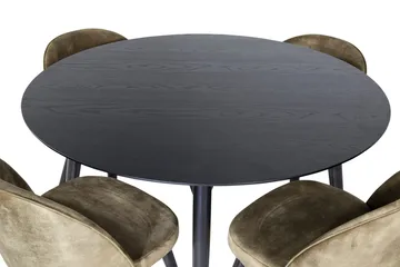 Dipp Matbord med 4 Velvet Matstol - Möbler - Matplats - Matgrupp & matbord med stolar