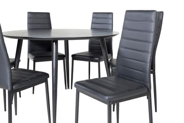 Dipp Matbord med 6 Slim Matstol - Möbler - Matplats - Matgrupp & matbord med stolar