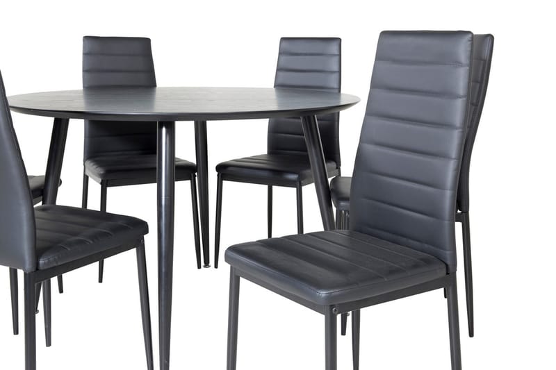 Dipp Matbord med 6 Slim Matstol - Möbler - Matplats - Matgrupp & matbord med stolar