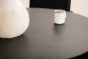 Dipp Matgrupp 115 cm Rund med 4 Petra stolar - Svart - Möbler - Matplats - Matgrupp & matbord med stolar