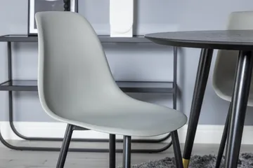 Dipp Matgrupp 115 cm Rund med 4 Polar stolar - Svart/Guld - Möbler - Matplats - Matgrupp & matbord med stolar