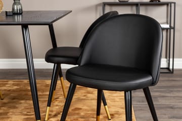 Dipp Matgrupp 120 cm Rund med 4 Velvet stolar - Möbler - Matplats - Matgrupp & matbord med stolar