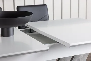 Disa Matgrupp 120 cm Rektangulär med 4 Lily stolar - Svart - Möbler - Matplats - Matgrupp & matbord med stolar