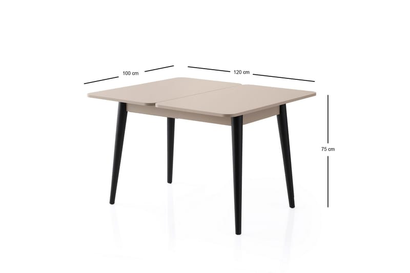 Dolcer Matbord 100 cm Rektangulär - Brun - Möbler - Matplats - Matbord & köksbord