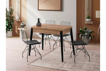 Dolcer Matbord 100 cm Rektangulär - Brun - Möbler - Matplats - Matbord & köksbord