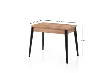 Dolcer Matbord 100 cm Rektangulär - Brun - Möbler - Matplats - Matbord & köksbord