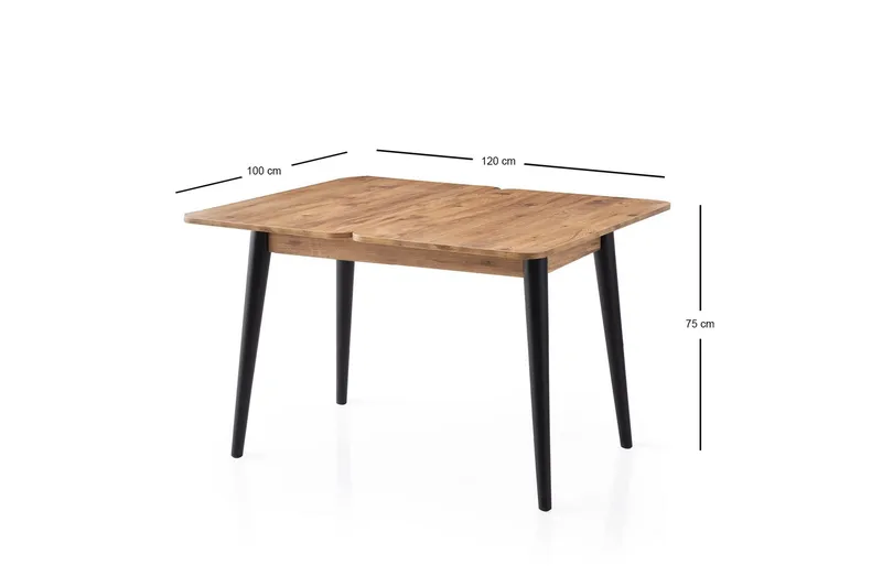 Dolcer Matbord 100 cm Rektangulär - Brun - Möbler - Matplats - Matbord & köksbord