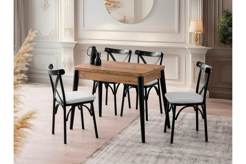 Dolcer Matbord 100 cm Rektangulär - Brun - Möbler - Matplats - Matbord & köksbord