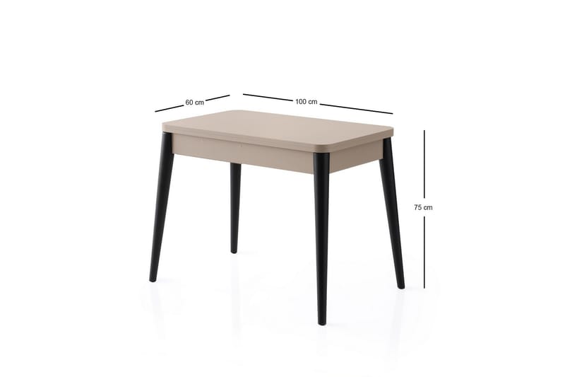 Dolcer Matbord 100 cm Rektangulär - Brun - Möbler - Matplats - Matbord & köksbord