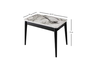 Dolcer Matbord 100 cm Rektangulär - Vit marmor - Möbler - Matplats - Matbord & köksbord
