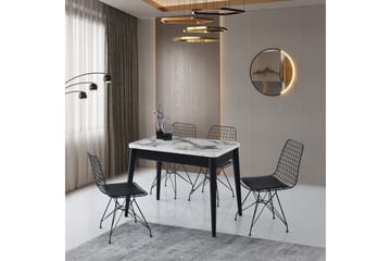 Dolcer Matbord 100 cm Rektangulär - Vit marmor - Möbler - Matplats - Matbord & köksbord