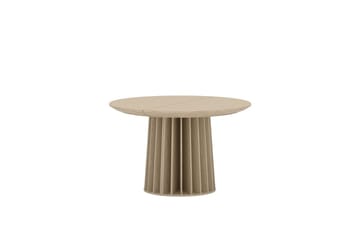 Dope Utdragbart Runt Matbord 120–210 cm i Trä med Ekutseende - Beige - Möbler - Matplats - Matbord & köksbord