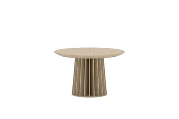 Dope Utdragbart Runt Matbord 120–210 cm i Trä med Ekutseende - Beige - Möbler - Matplats - Matbord & köksbord