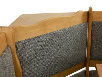 Drosbacken 7-sits Matgrupp för kök - Brun med beige klädsel (Matana 18) - Möbler - Matplats - Matgrupp & matbord med stolar