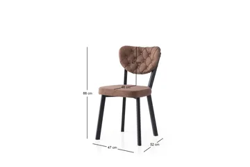 Duran Matstol - Svart/Brun - Möbler - Matplats - Matstol & köksstol